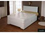 BRAND NEW 4x6 double divan bed in cream;  with 10